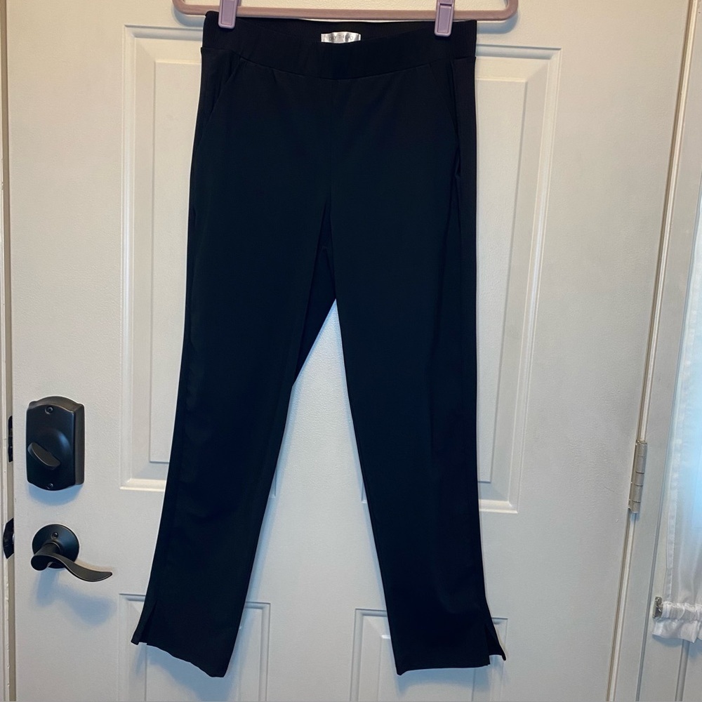 Daily Thread Active Straight Leg Pants Size Petite Small Dark Black Pull-On